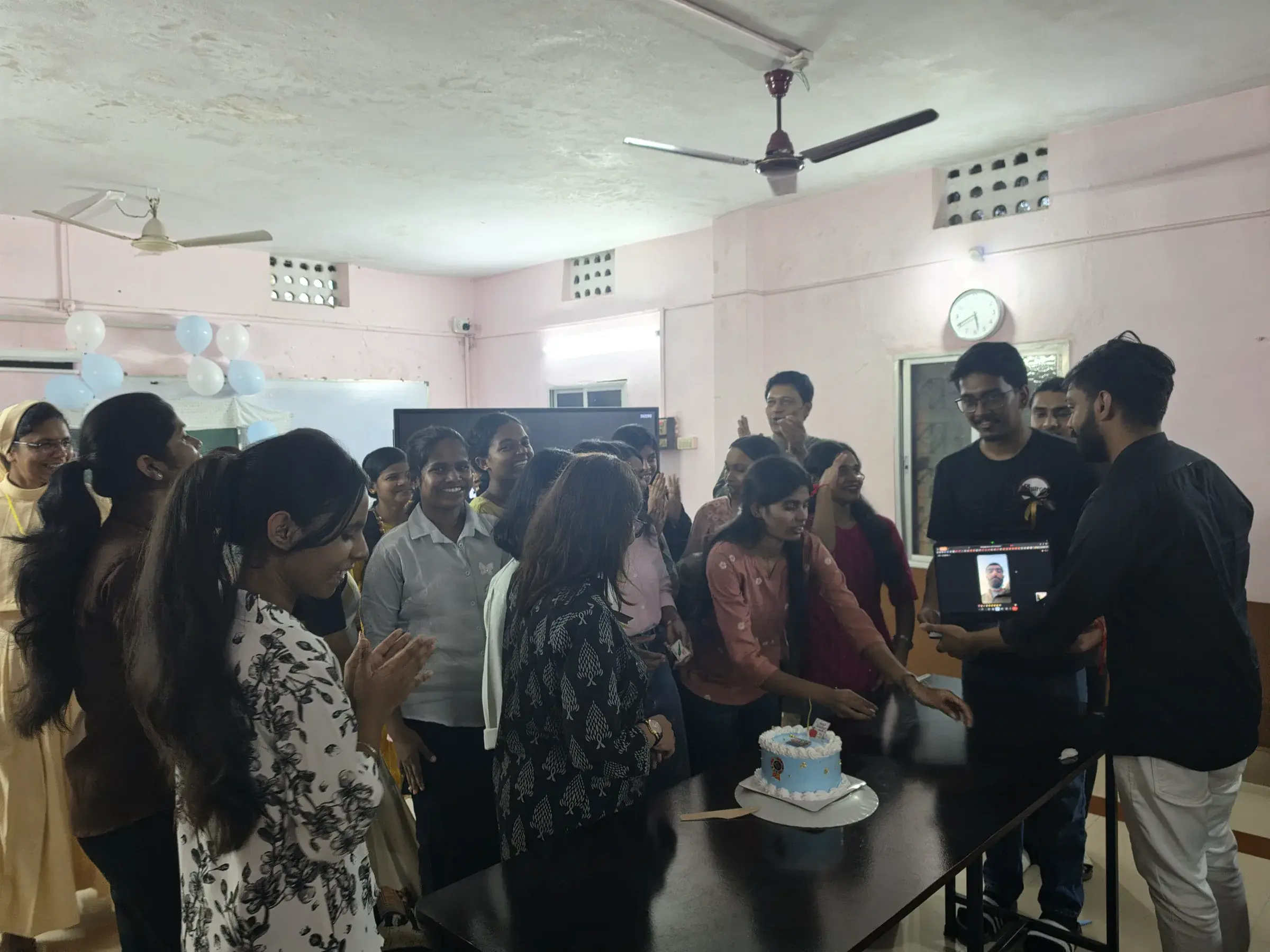 Cake Cutting, me on call